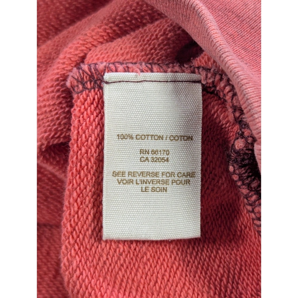 Free People Hoodie Vest Cropped Kangaroo Pocket Orange Dyed Women's Size Large - Picture 7 of 9